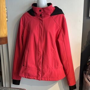 AVIA Women's Fleece Lined Soft Shell Rain Jacket!!!  Size L